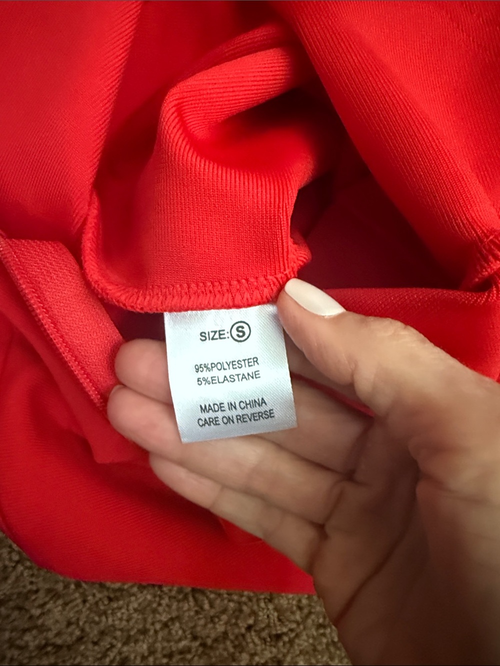 Red Off-Shoulder Ruffle Sleeve Bodycon Dress - Picture 10 of 10
